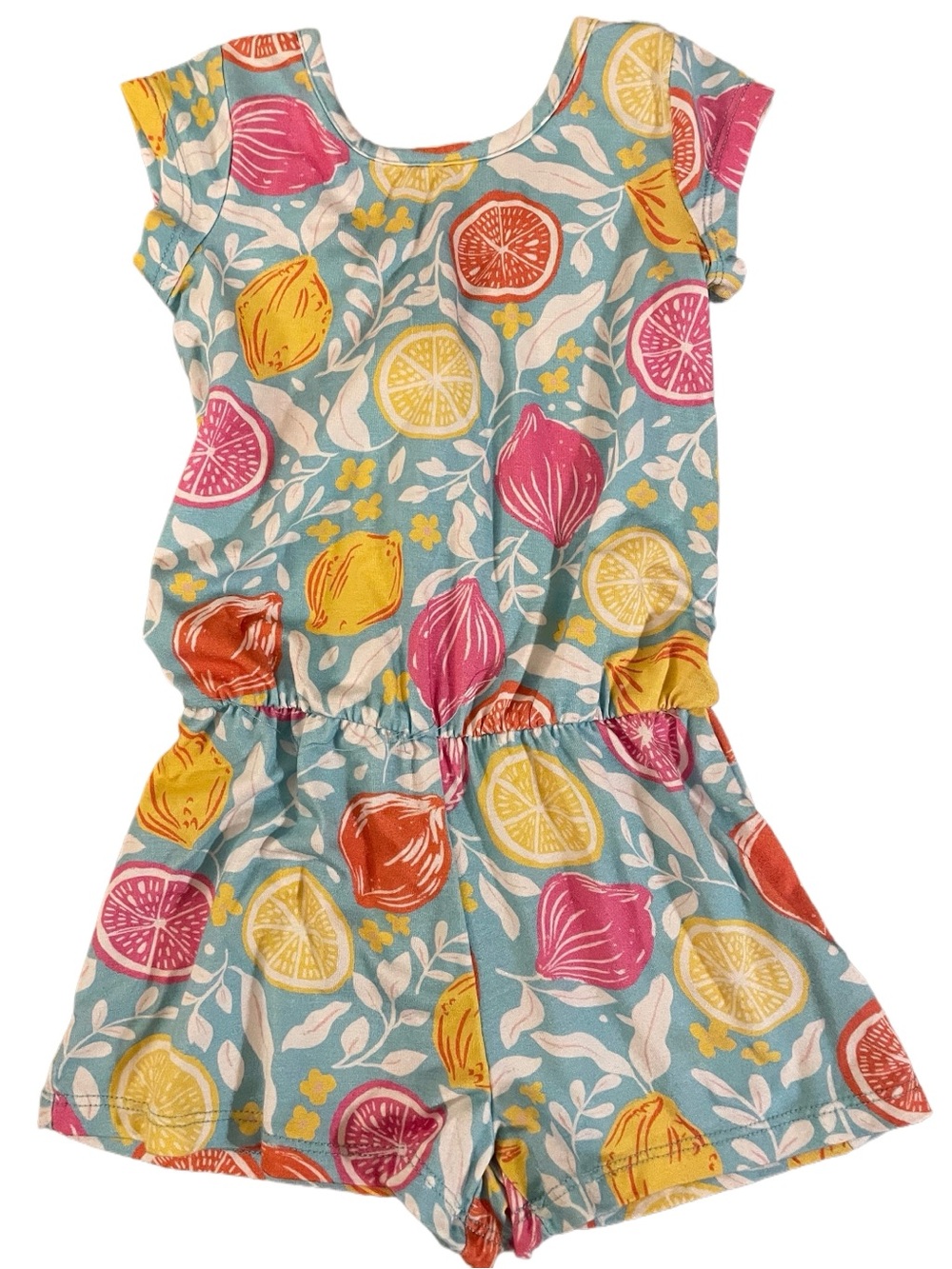 Hatley Blue Citrus Print One -Piece Romper NWT SZ 2